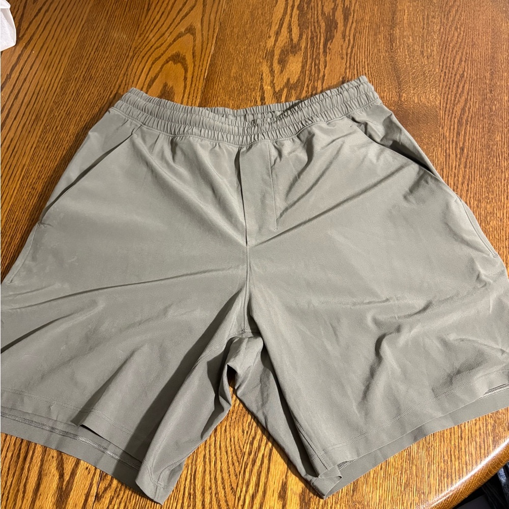 lululemon athletica Men's Athletic Shorts in Light Olive